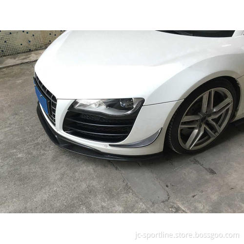 Carbon Fiber Front Bumper Lip Skirt for Audi R8 V8/V10 GT Spyder Convertible (2008-2015)